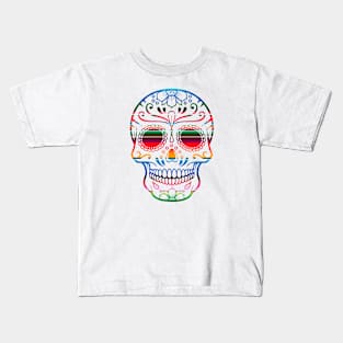 Day of the Dead Colorful Skull Kids T-Shirt